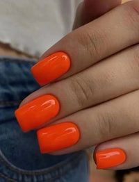 faux ongles orange