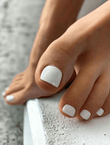 Faux ongles pied blanc