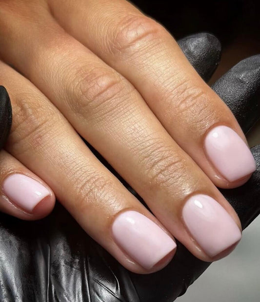 Faux ongles rose pastel