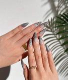 ongle noel gris