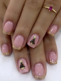 ongle sapin de noel