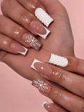 ongle noel flocon