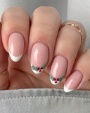 Uñas navideñas nude